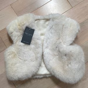 Helen Moore New England luxury bolero girls faux fur vest